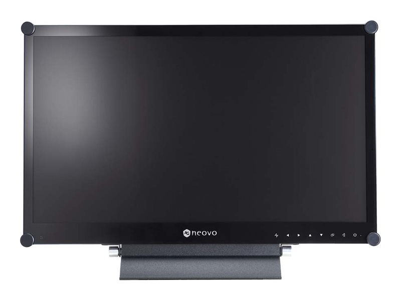 AG Neovo X-2402 - LED-skærm - 24 (23.8 til at se) - 1920 x 1080 Full HD (1080p) @ 75 Hz - VA - 300 cd/m² - 5 ms - HDMI, DVI-D, VGA, DisplayPort - højtalere