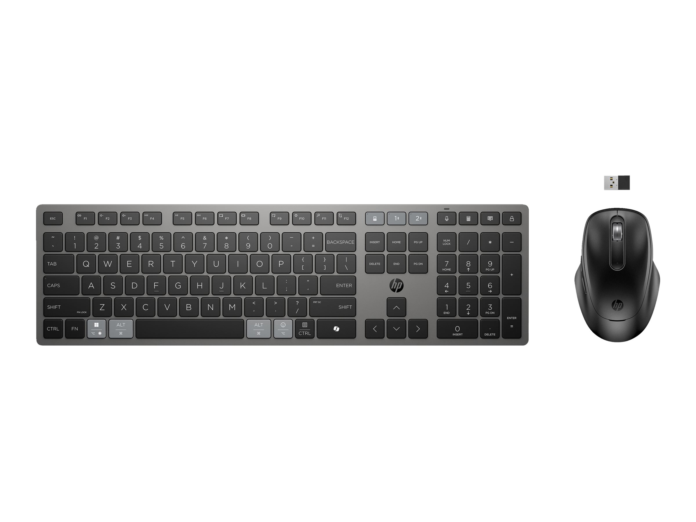 HP 725 Sæt med mus og tastatur Saks Trådløs Engelsk