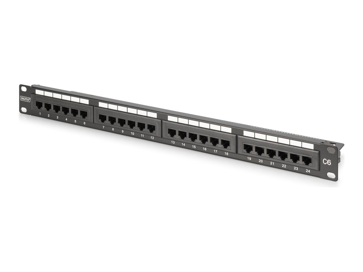 DIGITUS patch panel - 1U - 19" - class E
