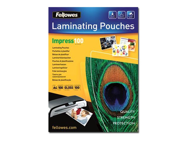 Fellowes Laminating Pouches Laminerings poser 216 x 303 mm billede