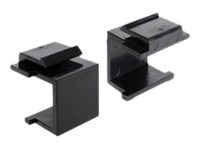 DeLOCK Keystone dækkemodul, pose med 4 dækkemoduler, sort