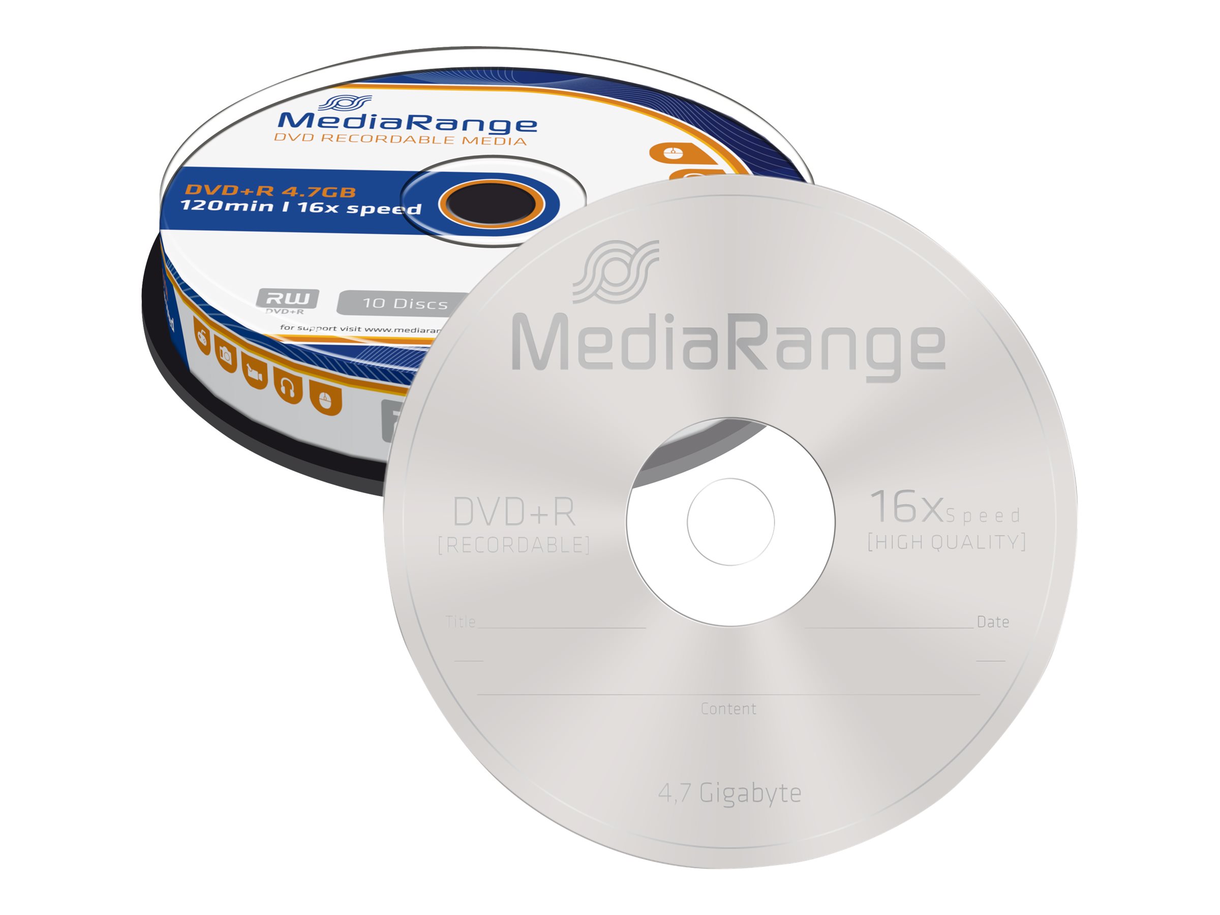 MediaRange 10x DVD+R 4.7GB