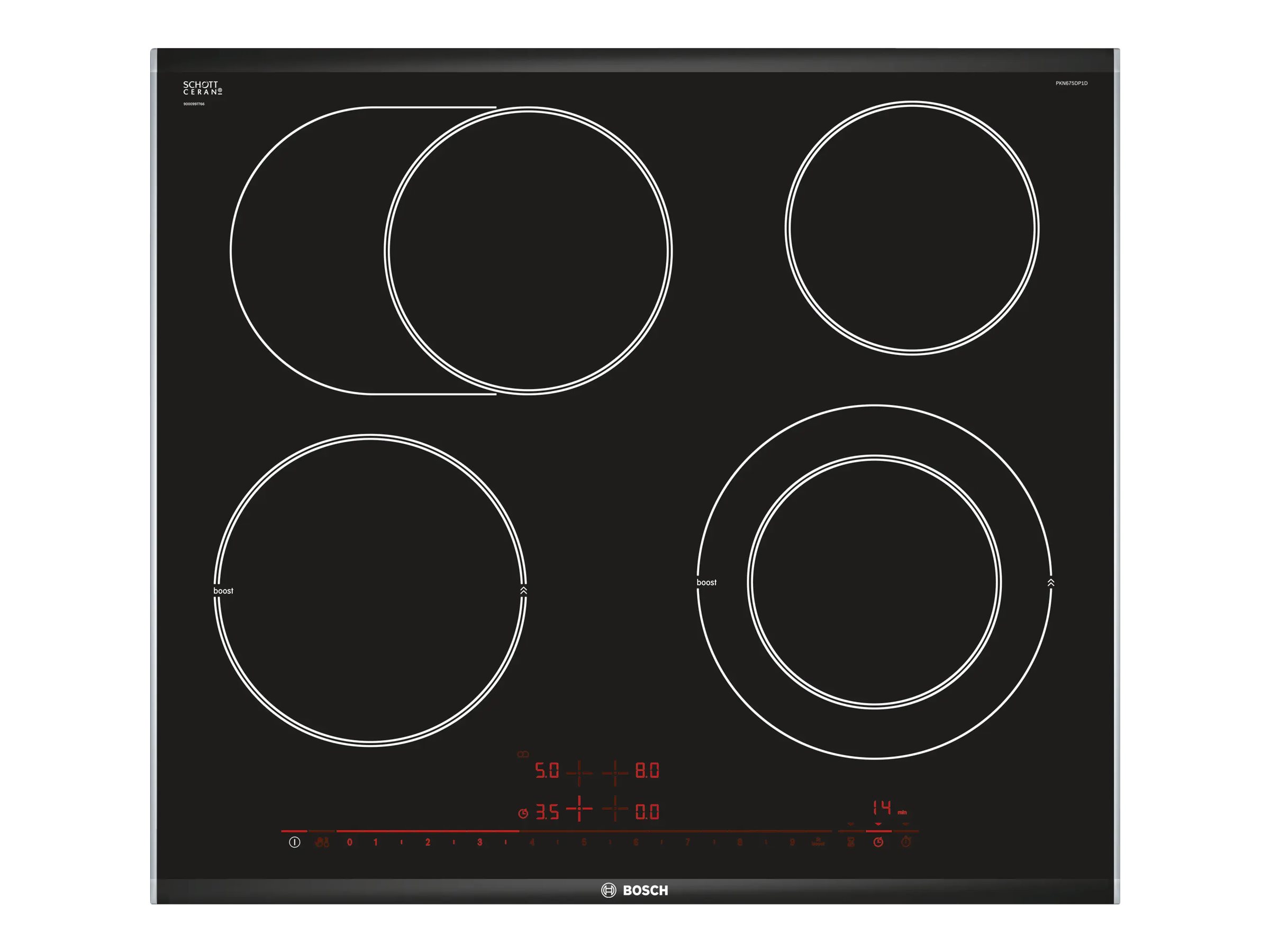 Bosch Serie | 8 PKN675DP1D Keramisk kogeplade