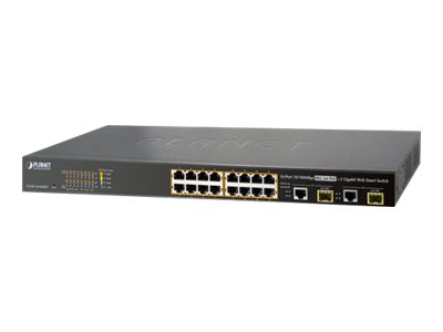 PLANET FGSW-1816HPS - switch - 16 ports - Managed