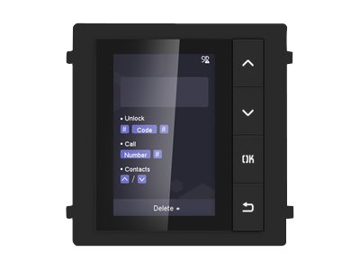 Hikvision DS-KD-DIS Video Intercom Display Module - IP-intercomstation - kablet - seriel RS-485