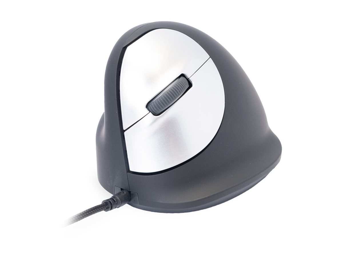 R-Go Tools R-Go HE Mouse Ergonomic Mouse Large Left - Mus - 5 knapper - Sølv