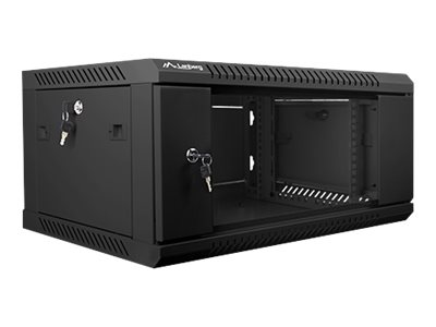 Lanberg WF01-6404-10B - 4U - Wall Mount Rack Cabinet