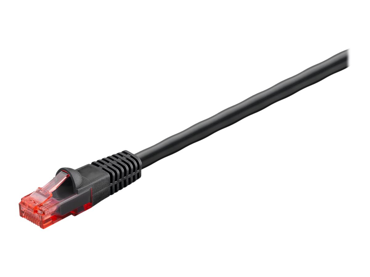 Goobay Udendørs netværkskabel CAT 6, U/UTP, sort kobberleder (CU), dobbelt ydre kappe (PE), 75 m