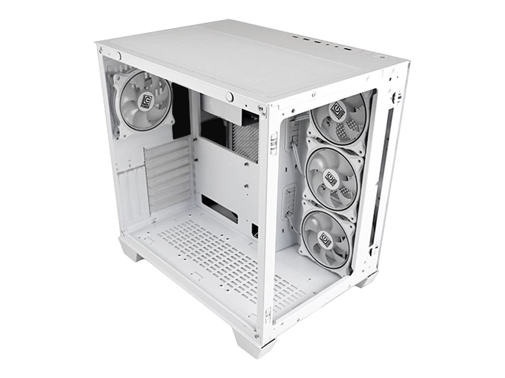 LC Power Gaming 807W Stormwatch_X - Kabinet - Tower - Hvid
