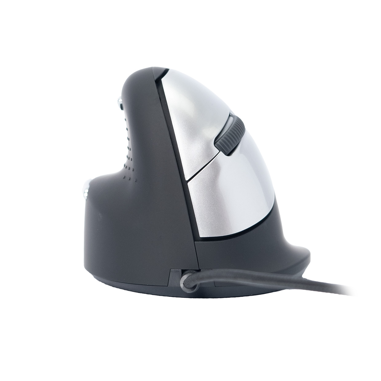 R-Go Tools R-Go HE Mouse Vertical Mouse Medium Left - Ergonomisk mus - 5 knapper - Sølv