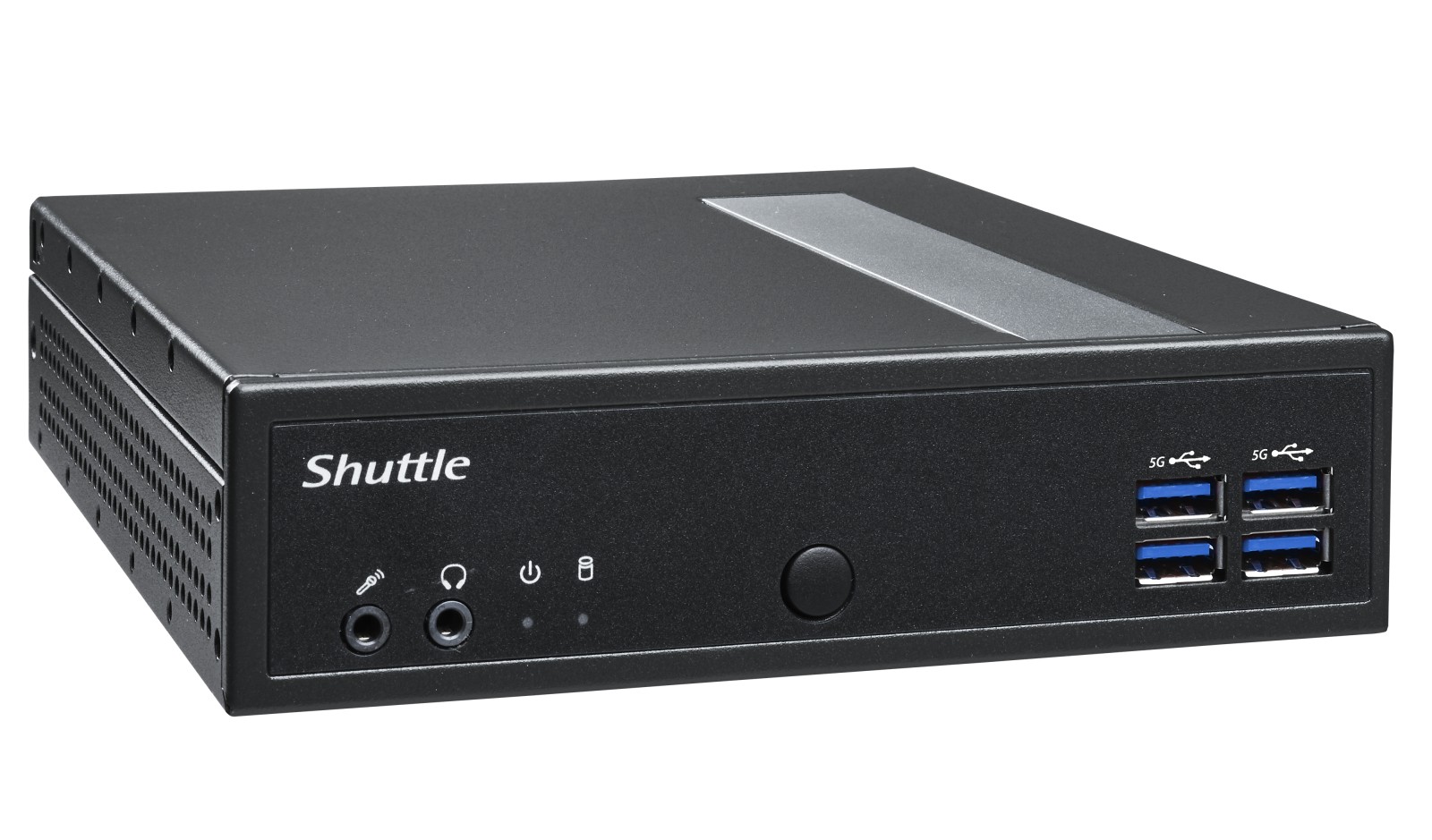 Shuttle XPC slim DL30N - Barebone - ultrakompakt mini-PC 1 x N-series N100 / op til 3.4 GHz - RAM 0 GB - UHD Graphics - Gigabit Ethernet, 2.5 Gigabit Ethernet