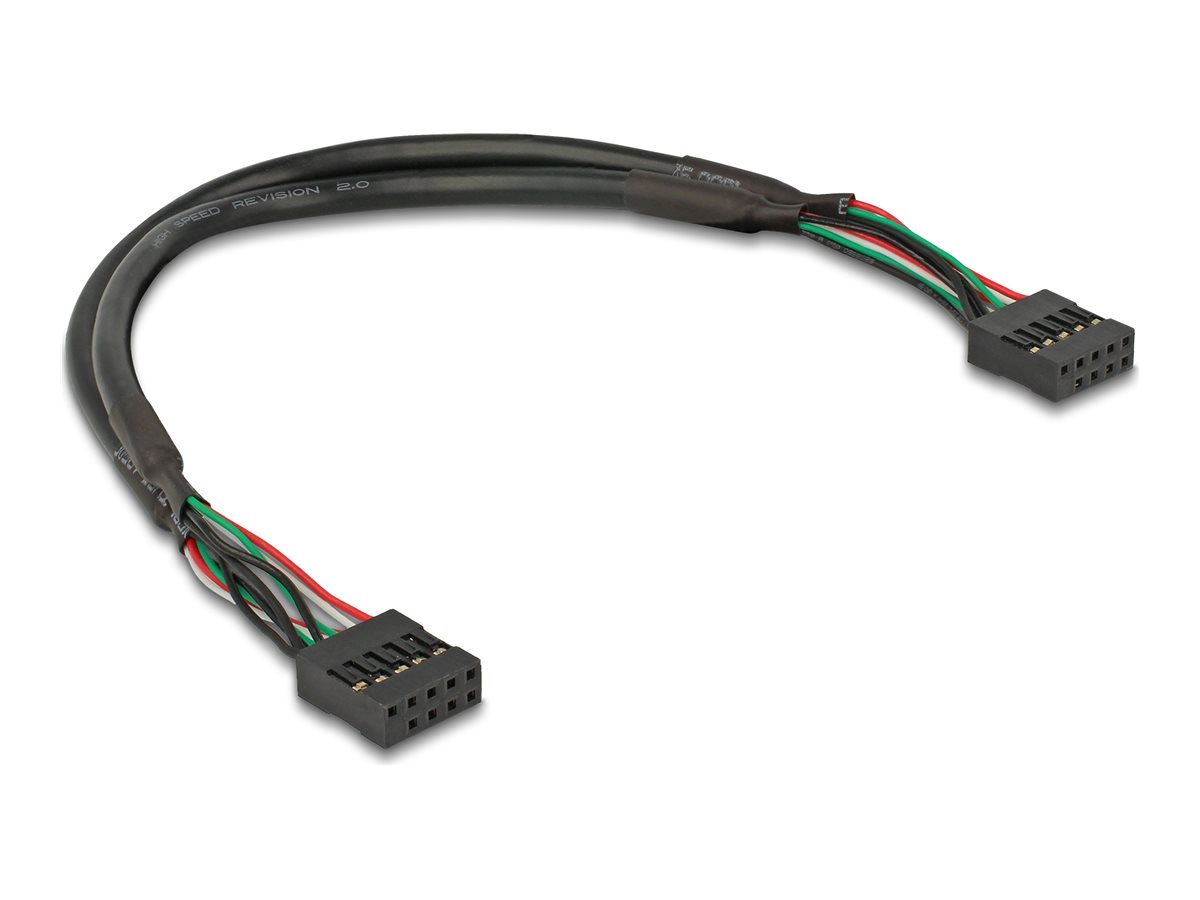 DeLOCK USB 2.0 USB-kabel 25cm Sort