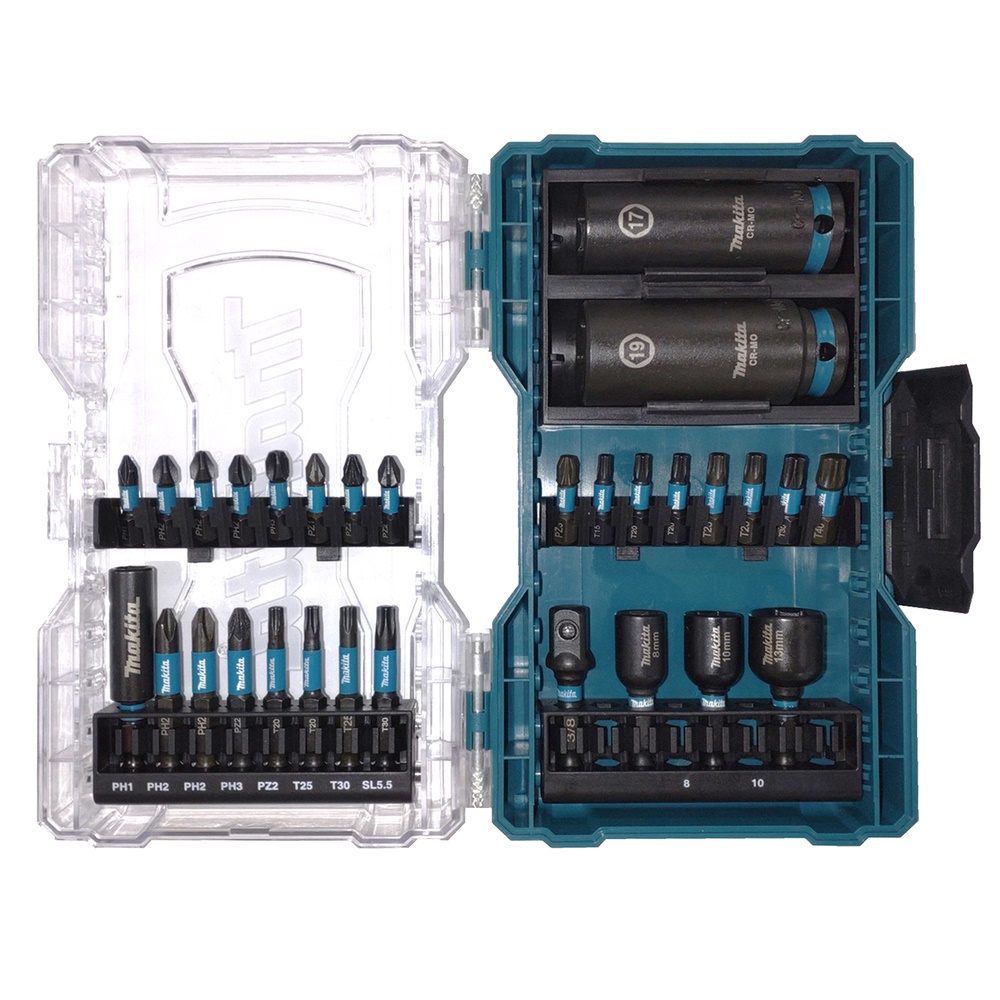 Makita E-22903 Impact Black Slagtoppe og Bitssæt 30-dele