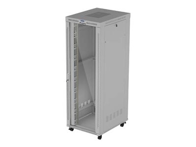Lanberg FF01 series - rack - 800 x 1000 flat pack with glass door LCD - 47U
