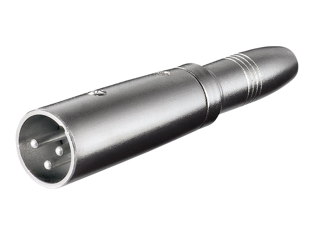 Pro XLR Adapter 3pin XLR M - Jack Mono F