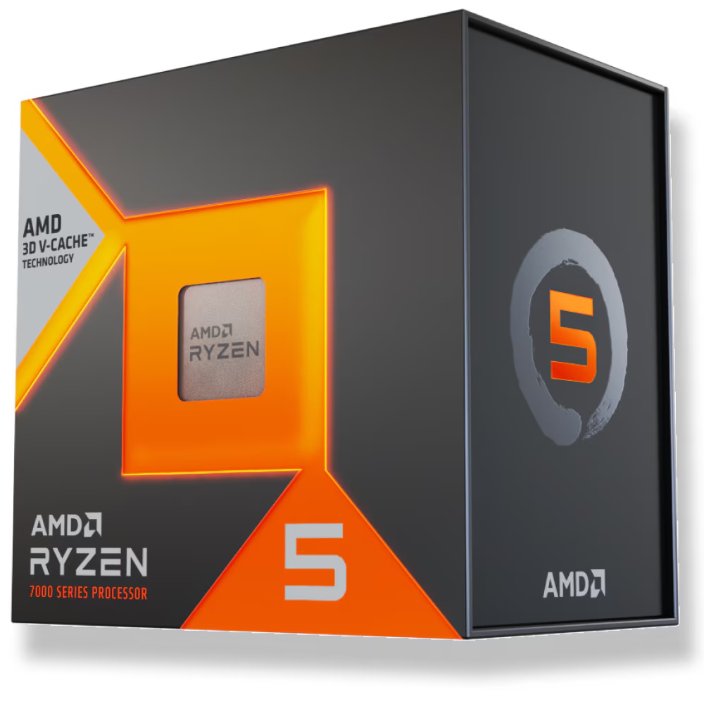 AMD Ryzen 5 7500X3D CPU - 6 kerner - 4 GHz - AMD AM5 - AMD Boxed (uden køler)