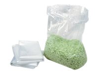 Hsm affaldsposer til makulator B26/B32/AF500/530/125.2 - hvid gennemsigtig, 44 cm (10 stk.)