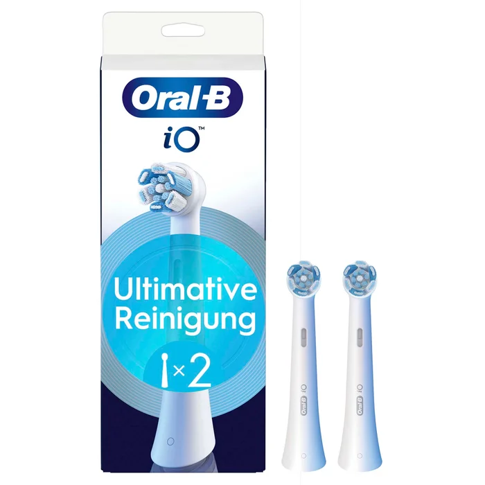 Oral-B iO Ultimative Reinigung 2er, 2 Stück(e), Weiß, 3 Monat( e), Oral-B, iO, Karton mit Aufhänger