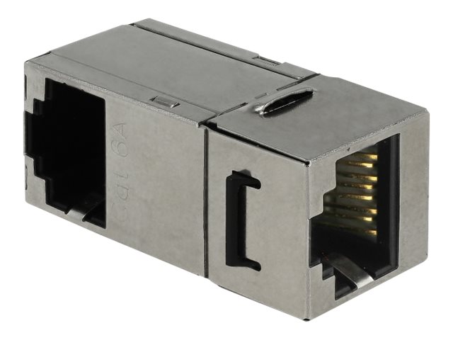 Keystone modul RJ45 hun > RJ45 hun, Cat.6, 90, slv - Delock