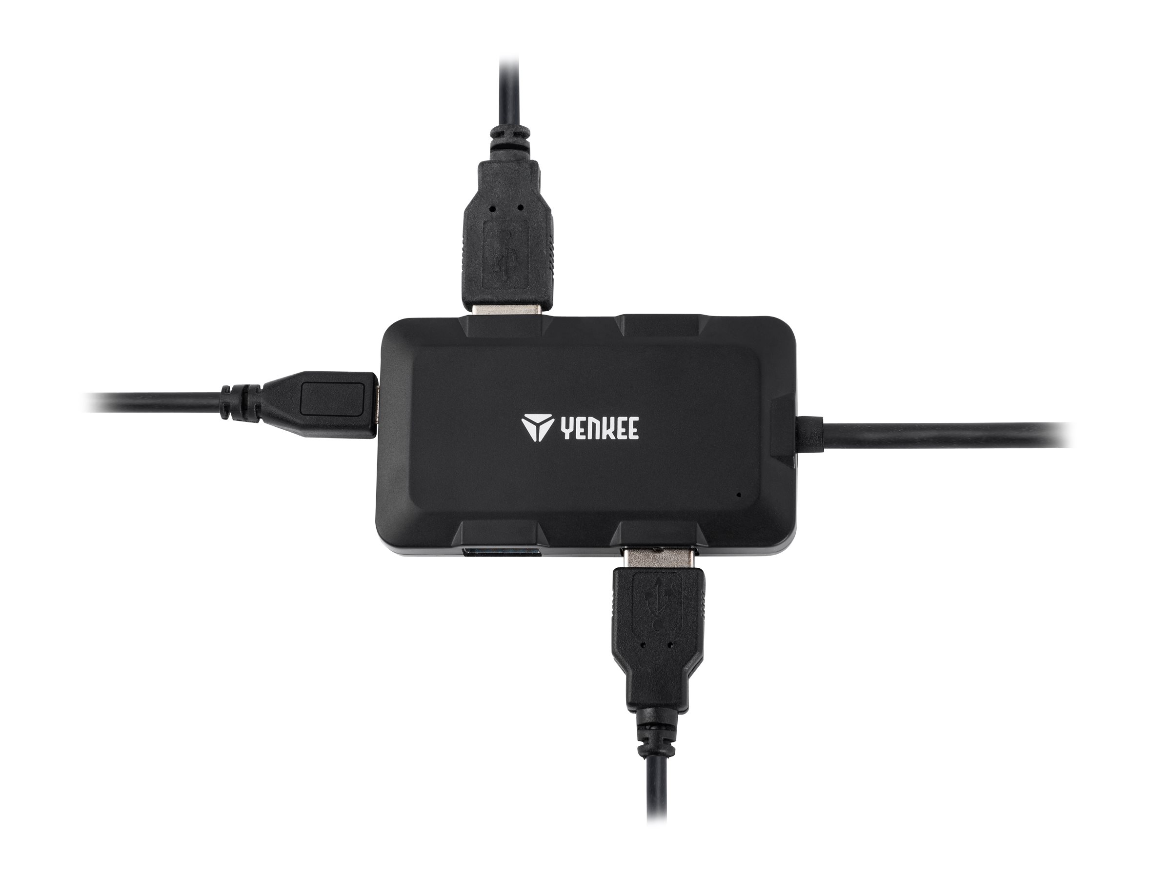 Yenkee YHB 4341BK - hub - 4 ports USB hub - 4 ports - Sort