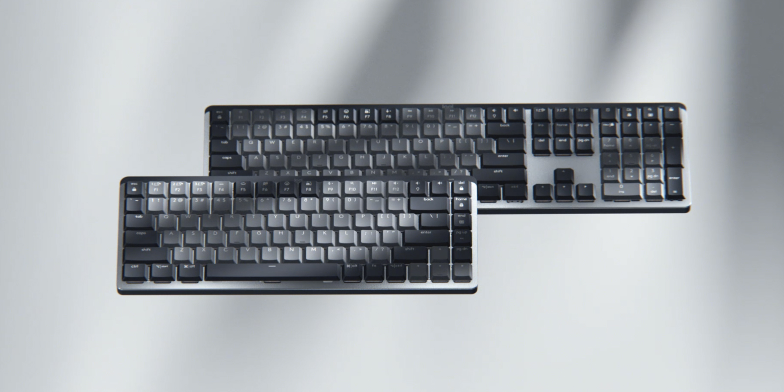Logitech Master Series MX Mechanical - Tastatur - bagbelyst - trådløs - Bluetooth LE - QWERTY - US International - tastkontakt: Tactile Quiet - grafit