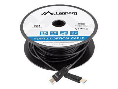 HDMI-kabel 2.1 30 m - Lanberg AOC, 8K, han/han
