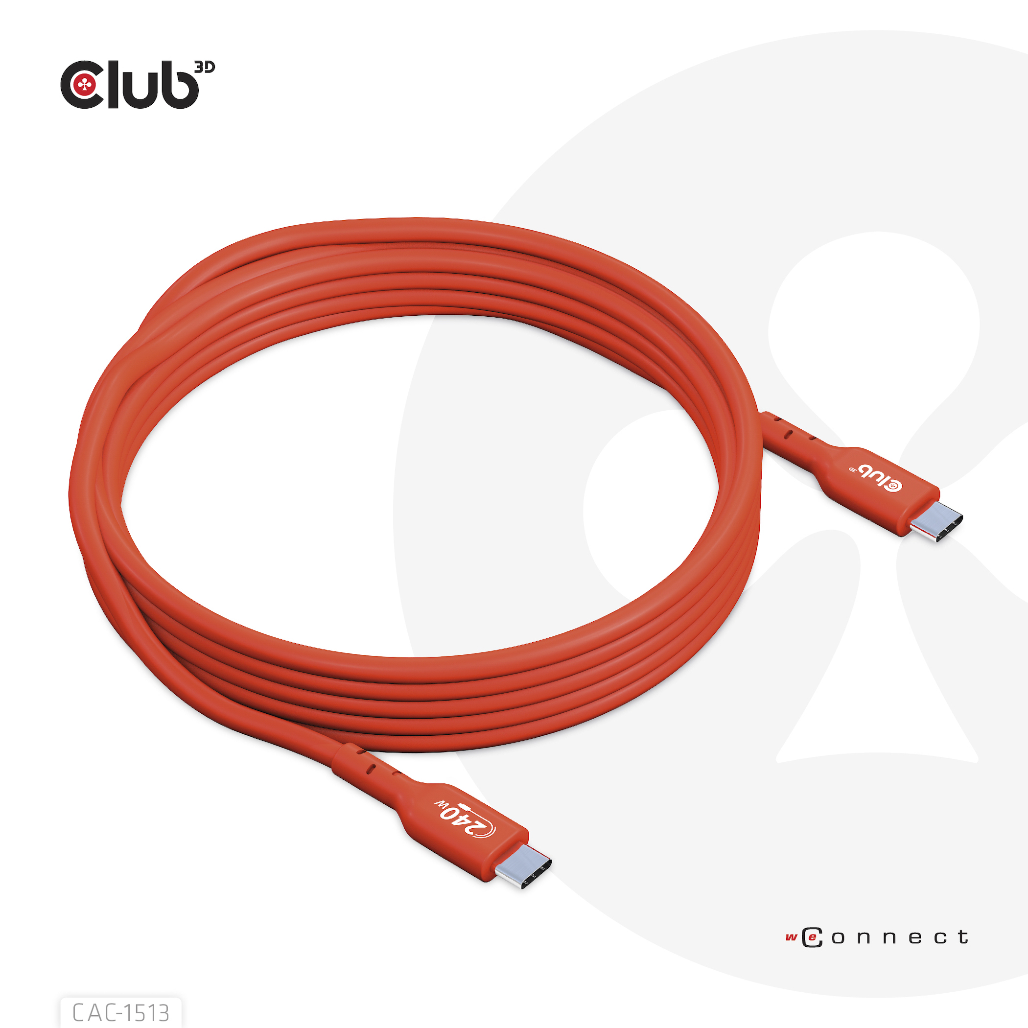 Club 3D - USB-C cable - 24 pin USB-C to 24 pin USB-C - 3 m