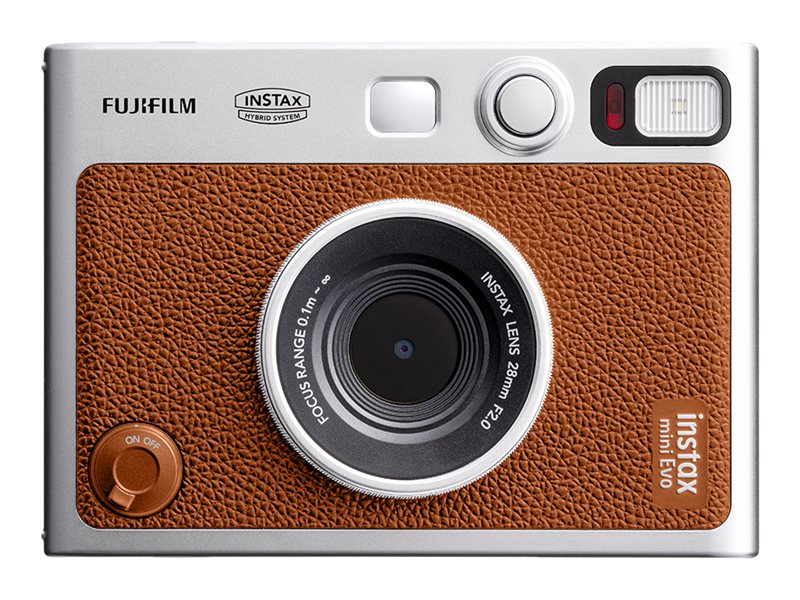 Fujifilm Instax mini Evo - Digitalkamera - kompakt med hurtigfotoprinter - Bluetooth - brun