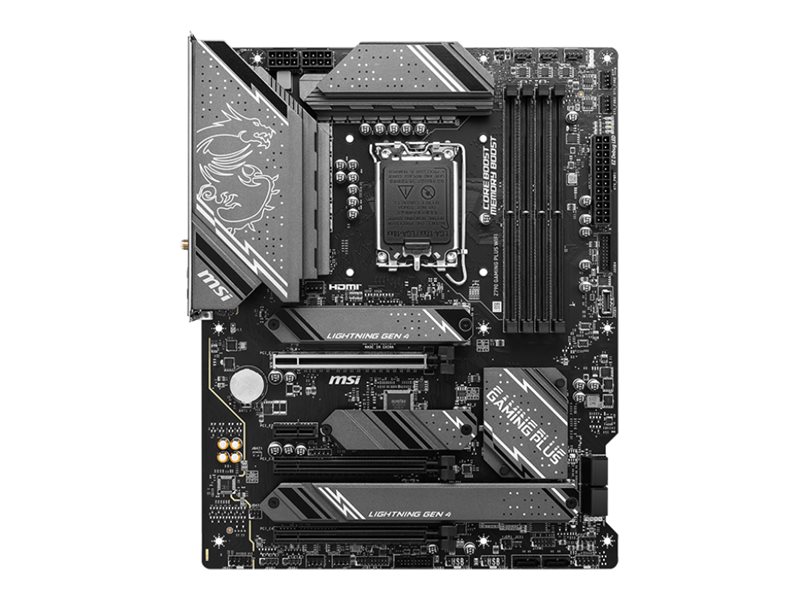 MSI Z790 GAMING PLUS WIFI Bundkort - Intel Z790 - Intel LGA1700 socket - DDR5 RAM - ATX