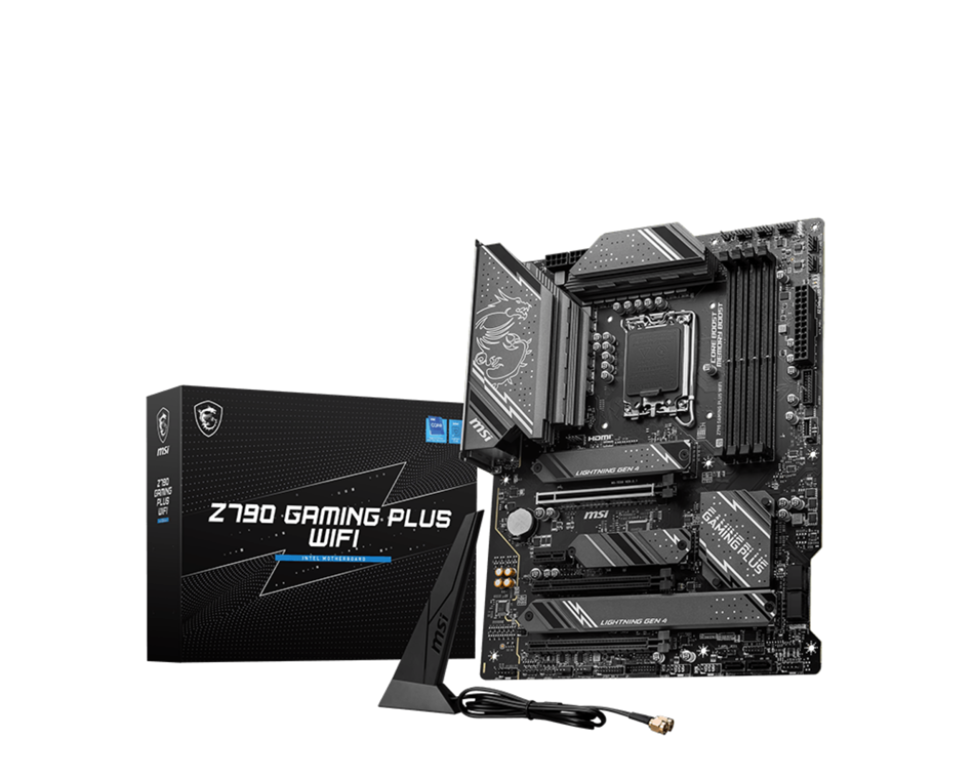 MSI Z790 GAMING PLUS WIFI Bundkort - Intel Z790 - Intel LGA1700 - DDR5 RAM - ATX