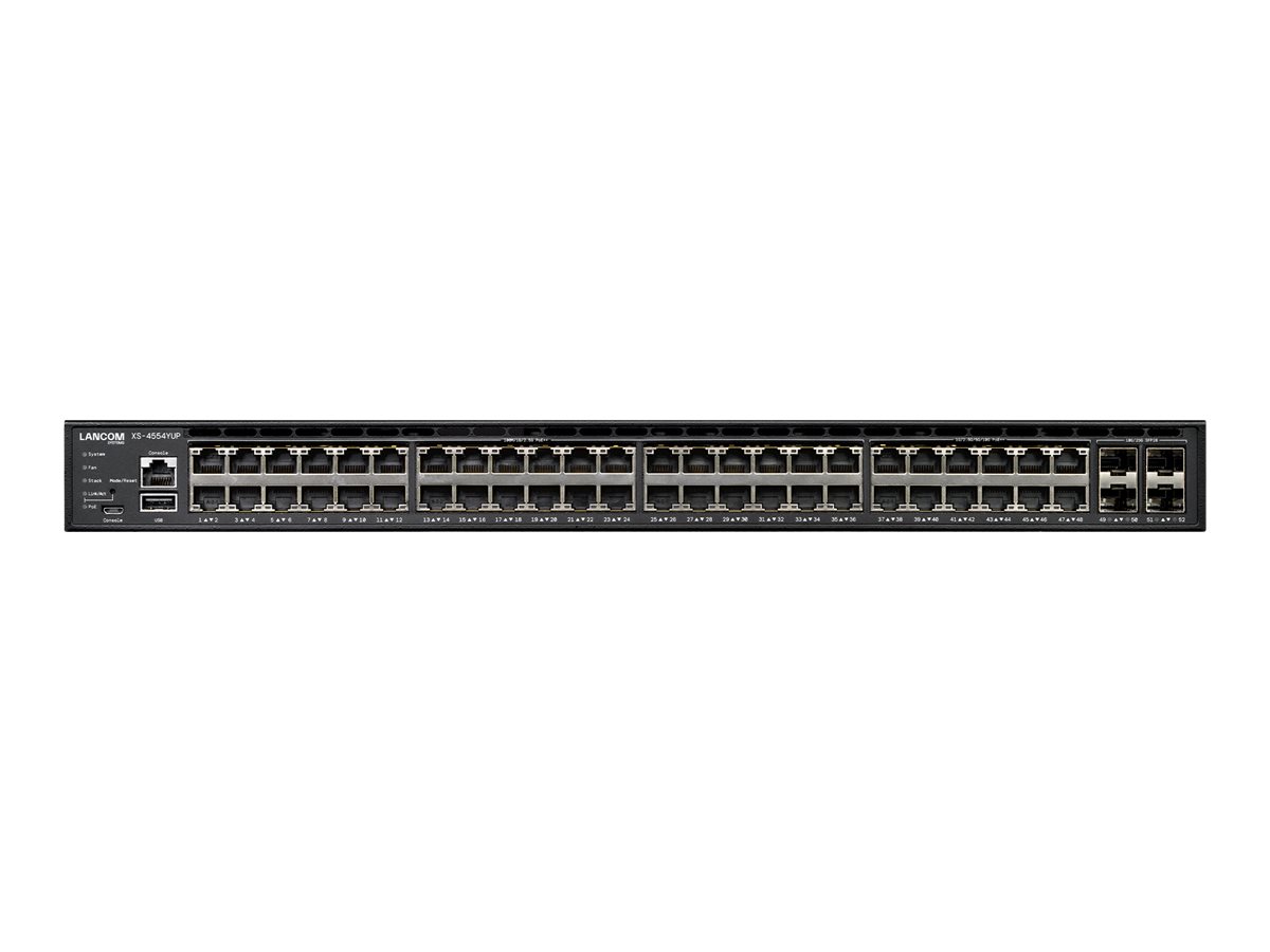 LANCOM XS-4554YUP Switch 54-porte 100 Gigabit Ethernet / 25 Gigabit Ethernet / 10 Gigabit Ethernet / 2.5 Gigabit Ethernet PoE++
