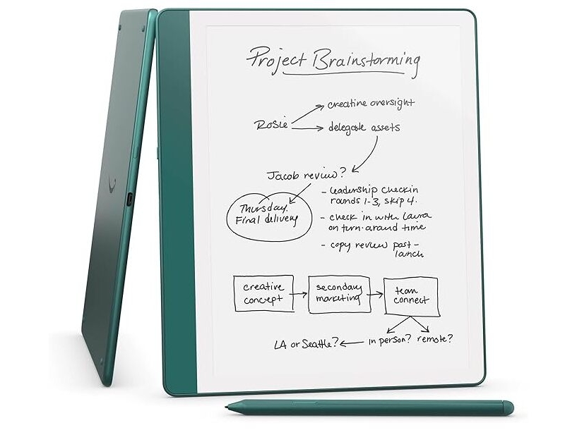 Amazon Kindle Scribe - 1. generation - eBook læser - 64 GB - 10.2 monokrom - touch screen - Bluetooth, Wi-Fi - metallic jade