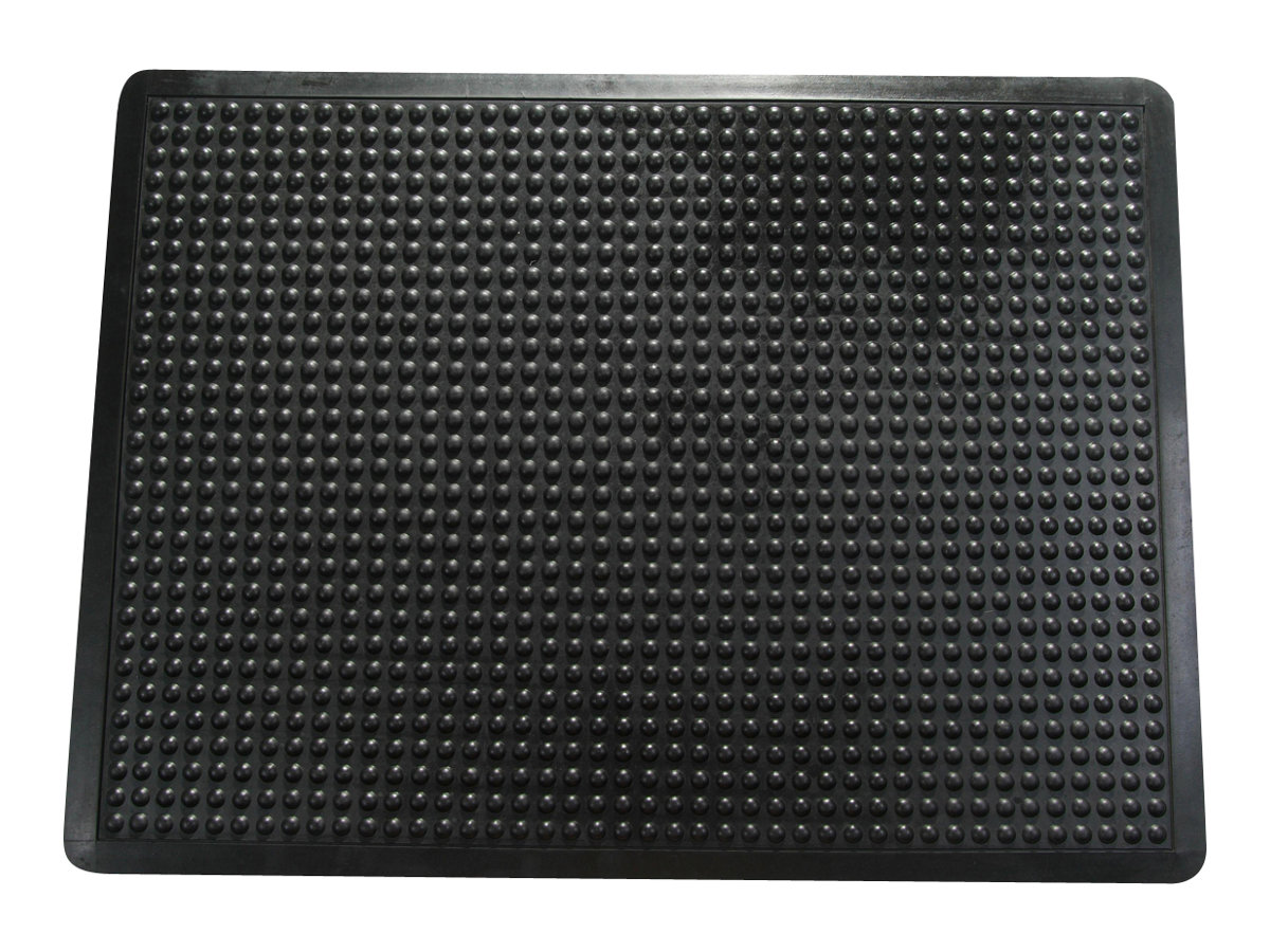 Doortex Anti-fatiguemat - Gulvmåtte - rektangulær - 61 x 91 cm - bubble - sort