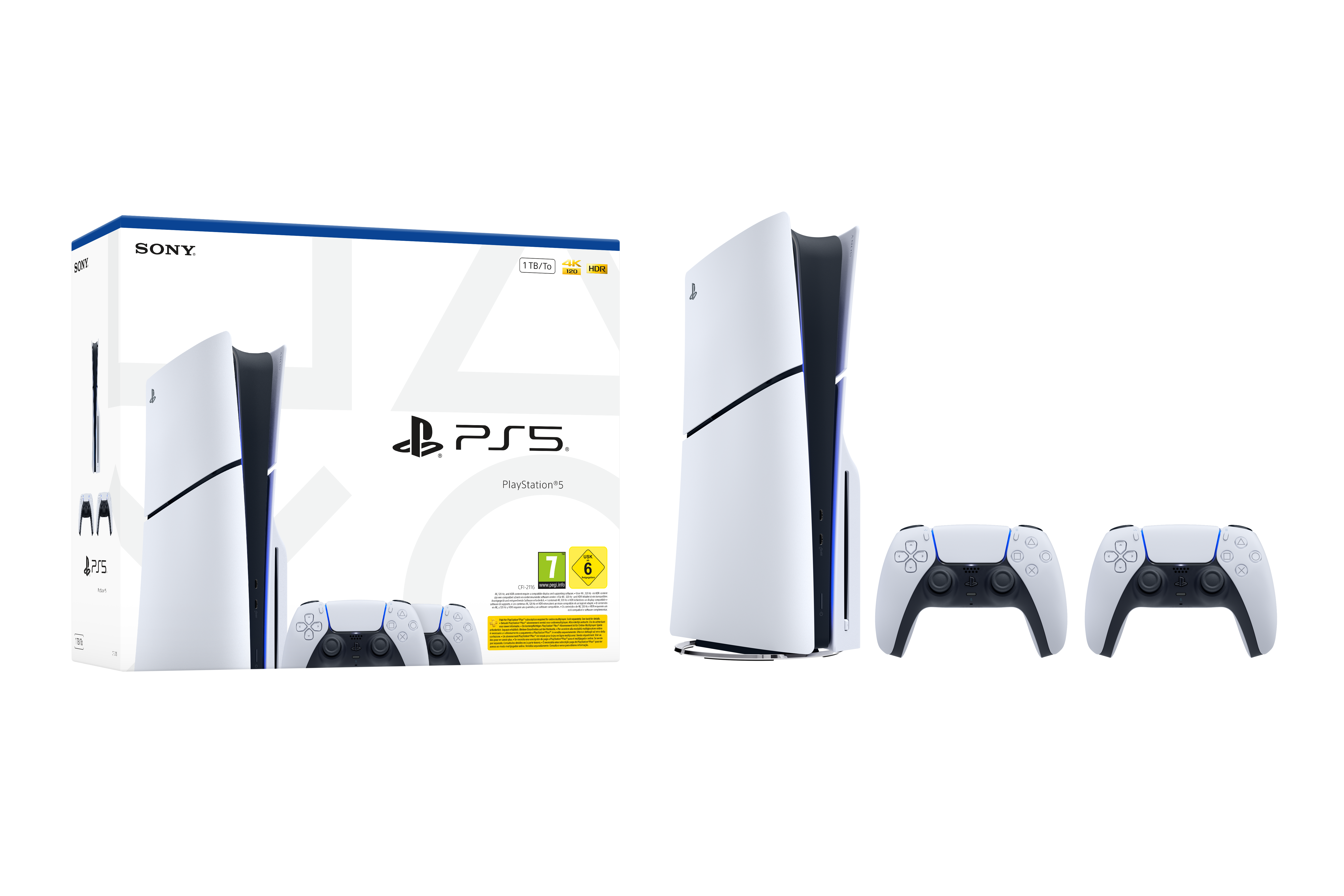 Sony 1000050116, PlayStation 5, Sort, Hvid, 16384 MB, GDDR6, 448 GB/sek., AMD