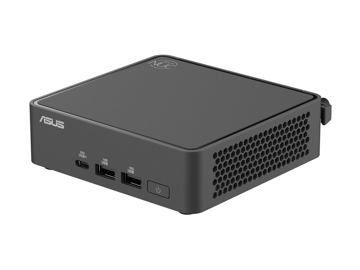 ASUS NUC 15 Pro RNUC15CRKU506302 - Mini PC Core Ultra 7 225H / op til 4.9 GHz - RAM 16 GB - SSD 512 GB - NVMe - Arc Graphics 130T - Gigabit Ethernet, 2.5 Gigabit Ethernet, IEEE 802.11ax (Wi-Fi 6), IEEE 802.11be (Wi-Fi 7), Bluetooth 5.4 - intet OS - skærm: ingen - sort