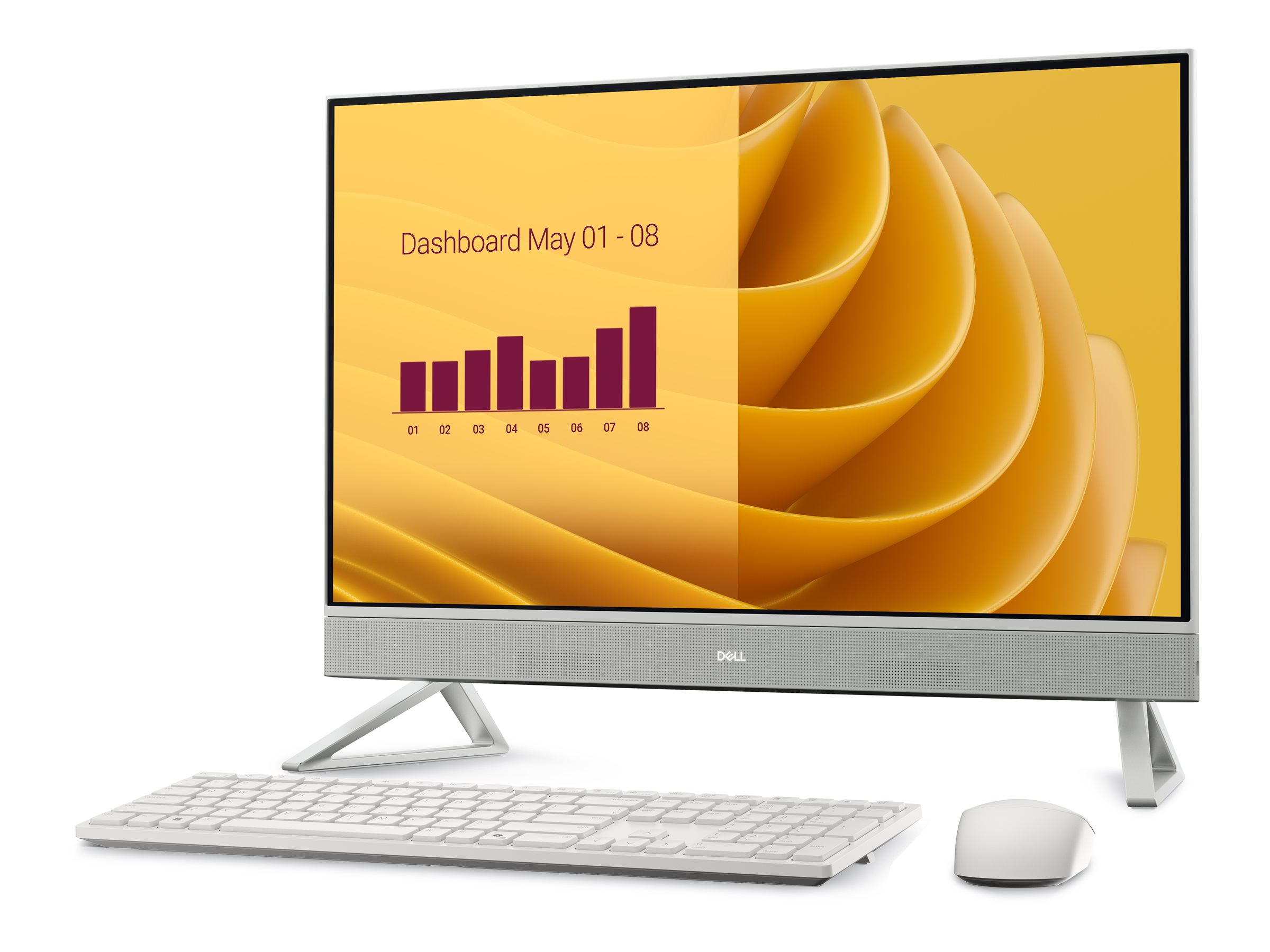 Dell 27 All-in-One EC27250 AIO Core 7 150U 16GB 512GB Intel Graphics Windows 11 Pro