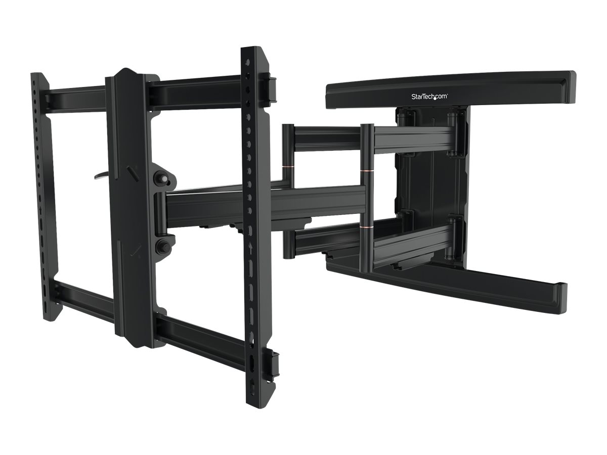 StarTech.com TV Wall Mount supports up to 100" VESA Displays, Low Profile Full Motion TV Wall Mount for Large Displays, Heavy Duty Adjustable