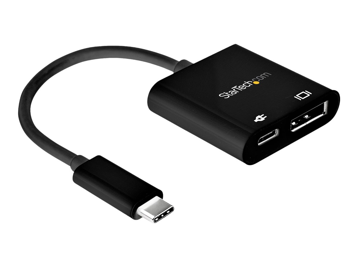 StarTech.com USB C to DisplayPort Adapter with Power Delivery, 8K 60Hz/4K 120Hz USB Type C to DP 1.4 Monitor Video Converter w/60W PD Pass-Through