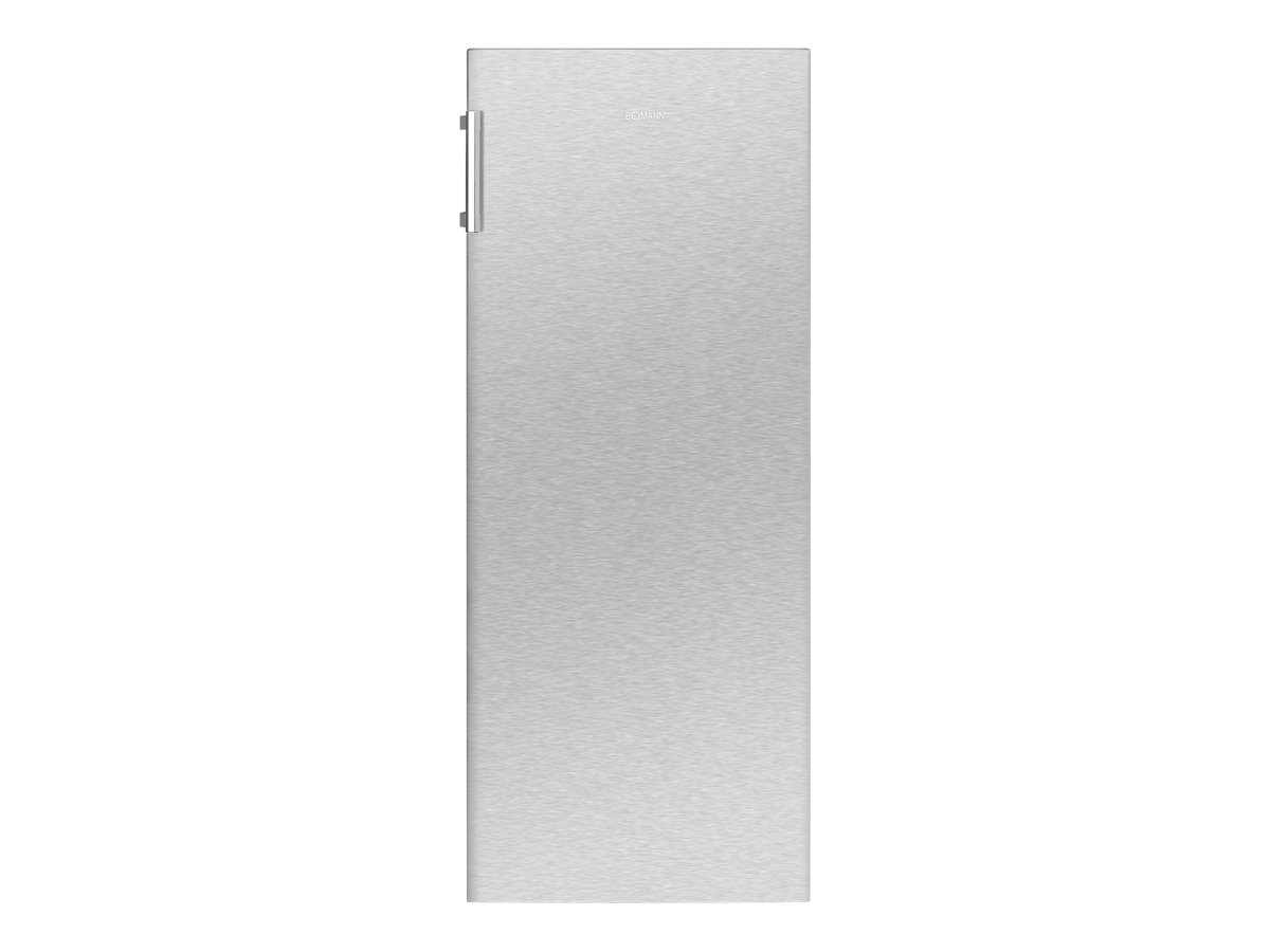 Bomann VS 7316 - Køleskab - bredde: 55 cm - dybde: 58.8 cm - højde: 143.4 cm - 242 liter - Klasse E - rustfrit stål