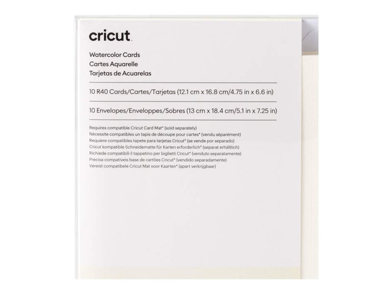 Cricut Watercolor cards Elfenben