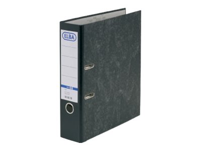 ELBA Smart Skyet marmor med sort ryg Håndtagbuefil A4 (210 x 297 mm) Skyet marmor med sort ryg