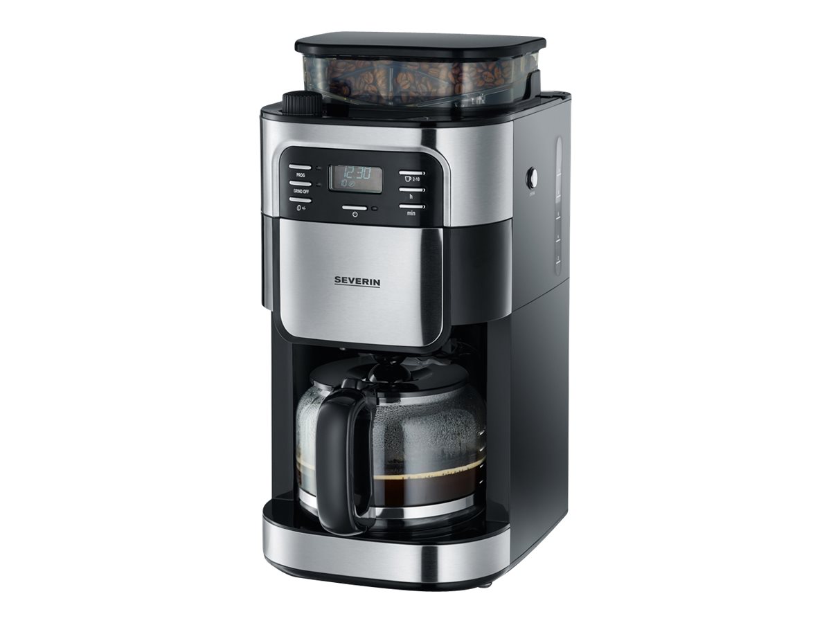 SEVERIN Coffee Maker With Grinder KA 4810 - stainless steel/black