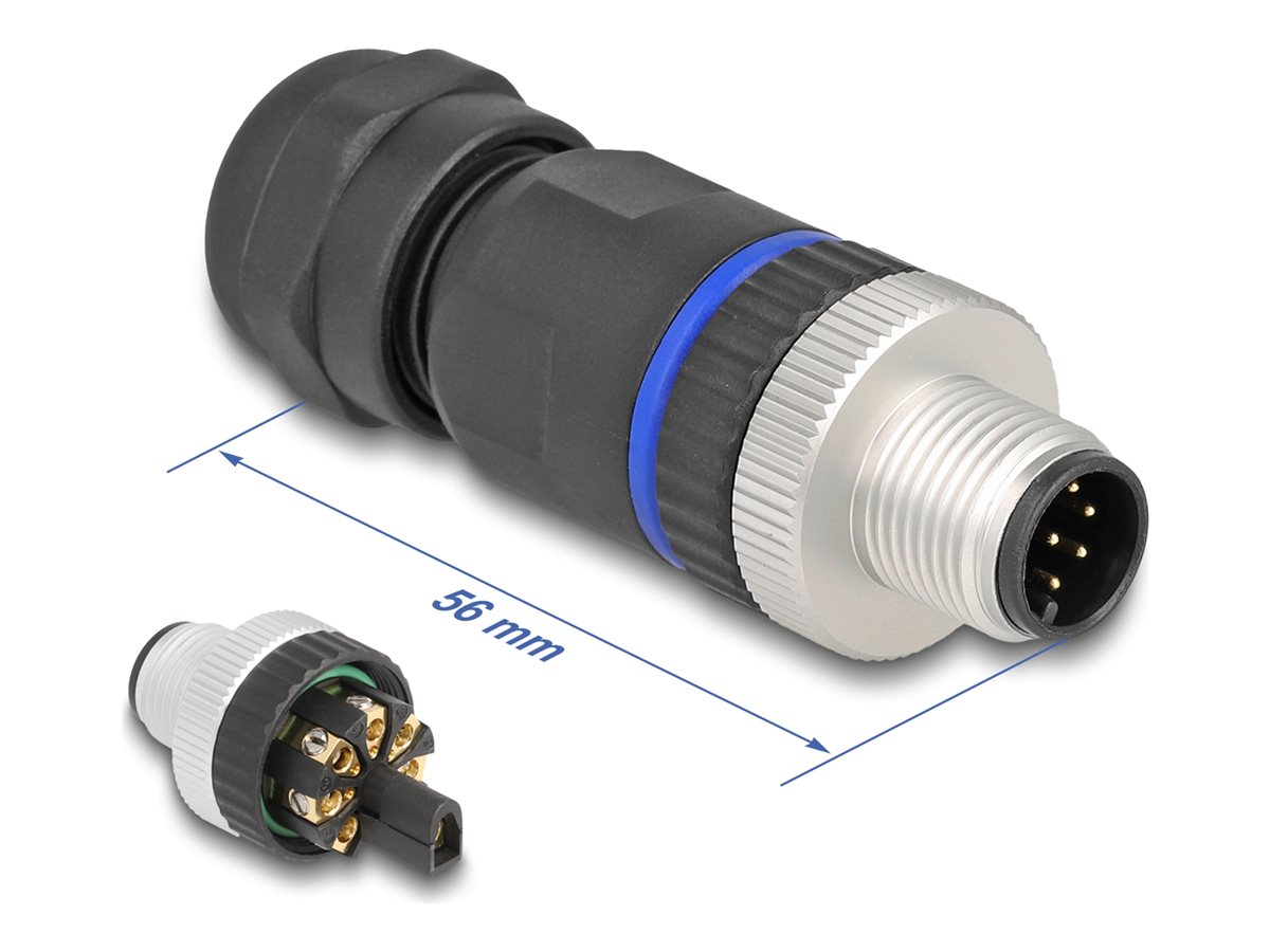 Delock Strøm-konnektor Sort