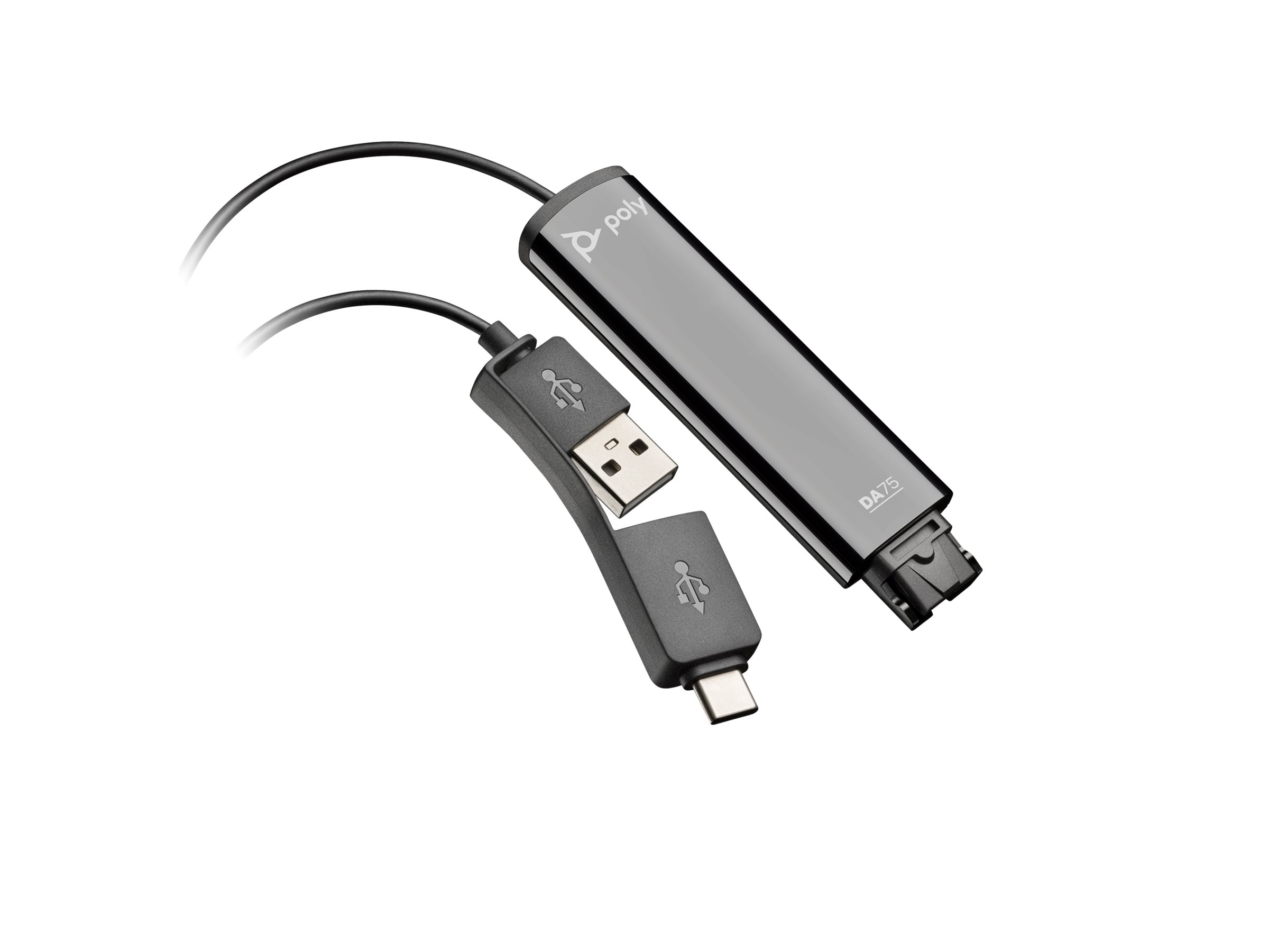 HP USB-adapter 786C6AA - USB til USB-C, 2 porte, sort
