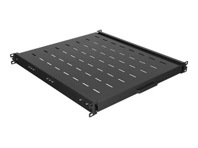 Lanberg - rack sliding shelf - 445 x 500 mm load capacity up to 35 kg 4-point mounting - 1U