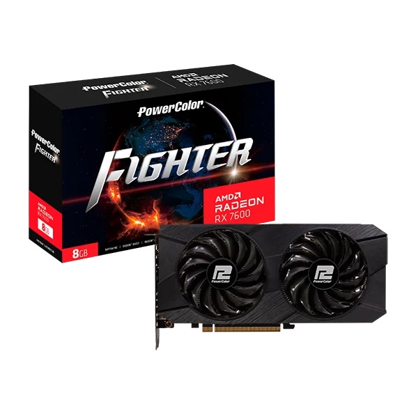 PowerColor Fighter - Grafikkort - 8 GB GDDR6 - HDMI