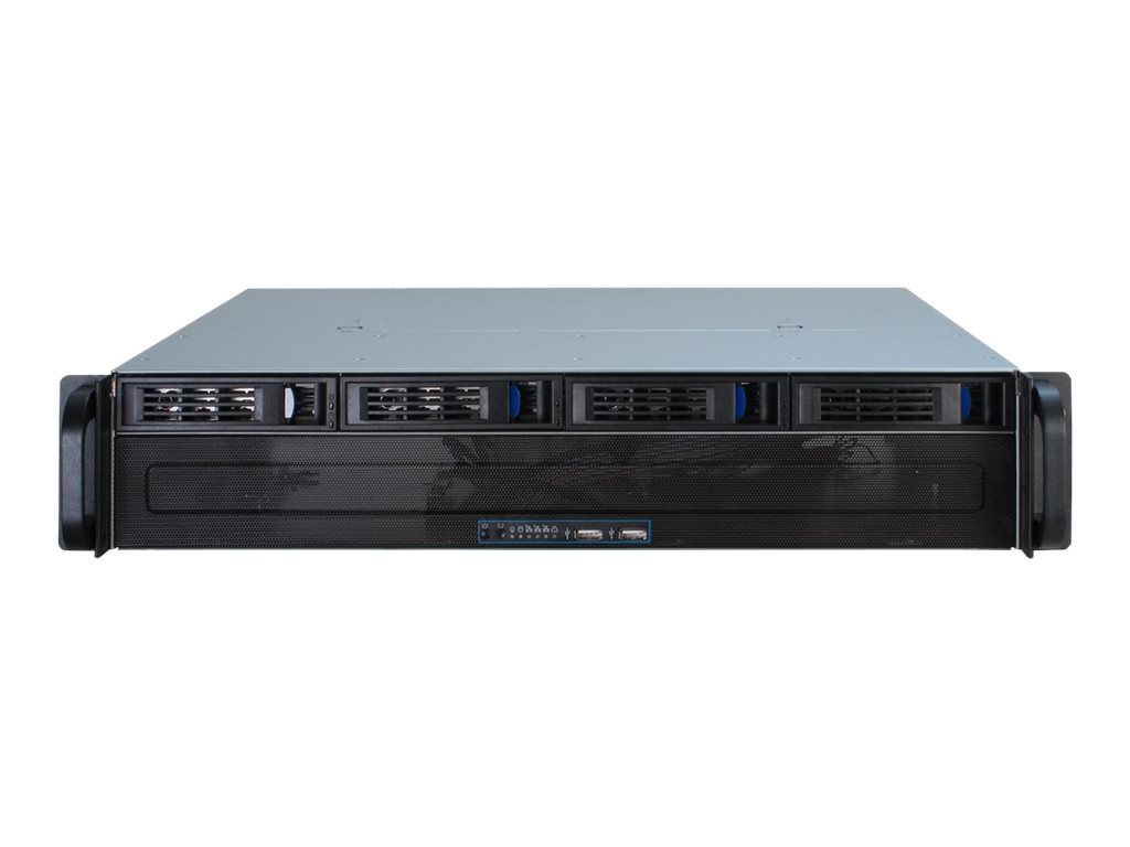 Inter-Tech IPC 2U-2404S - Kabinet - Server (Rack) - Sort