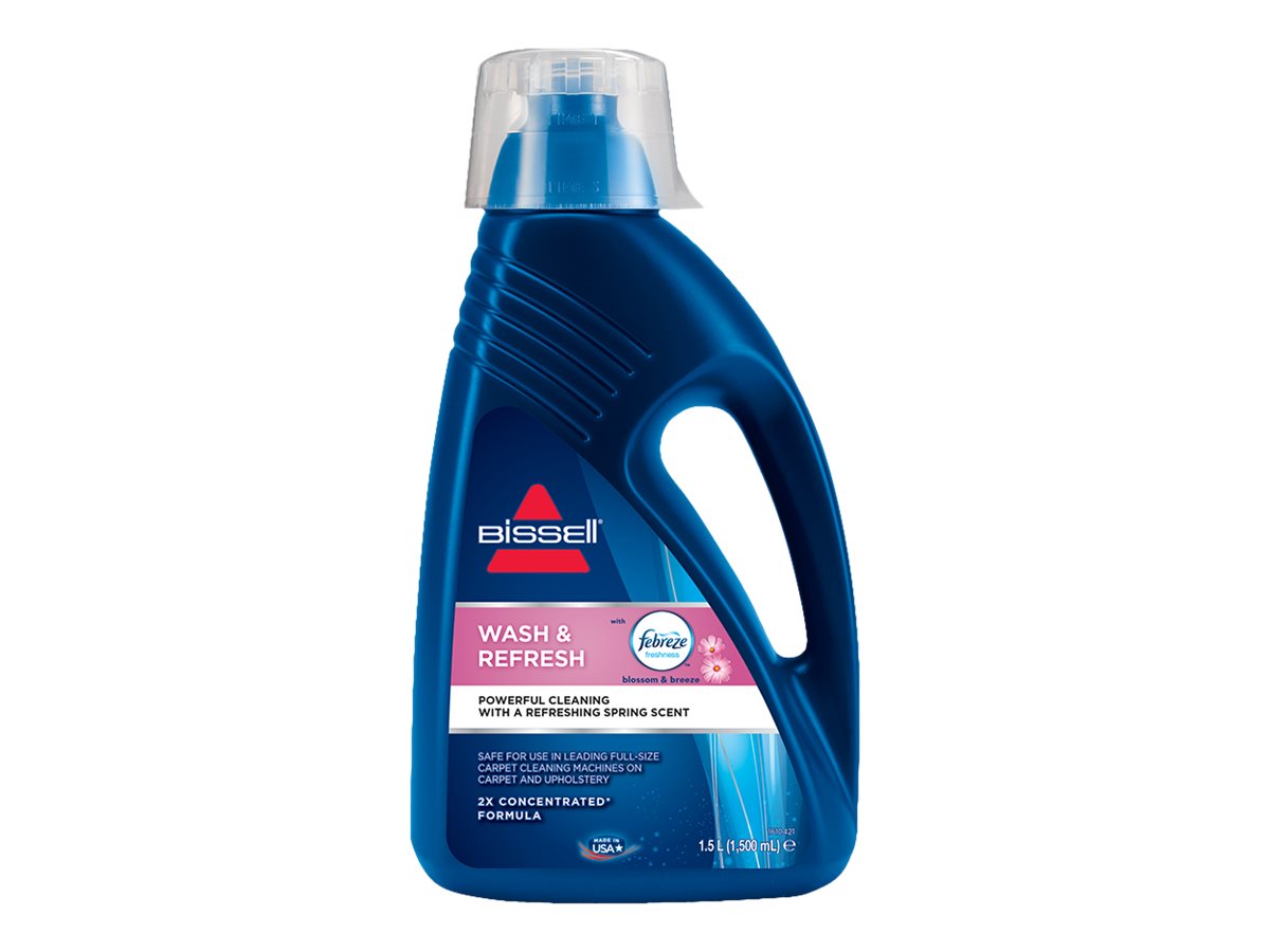 BISSELL Wash & Refresh Blossom & Breeze Febreze - Rengører/deodorant - flaske - 1.5 L - forfriskende forårsduft - koncentreret - blå