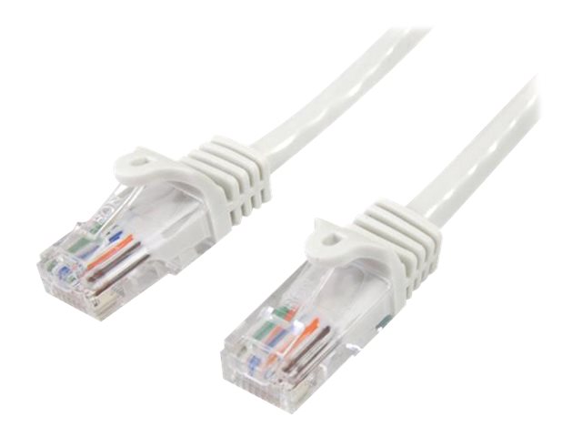 StarTech.com CAT5e Cable - 7 m White Cable - Snagless - CAT5e Patch Cord - CAT5e UTP Cable - RJ45 Network Cable CAT 5e Ikke afskærmet parsnoet (UTP)