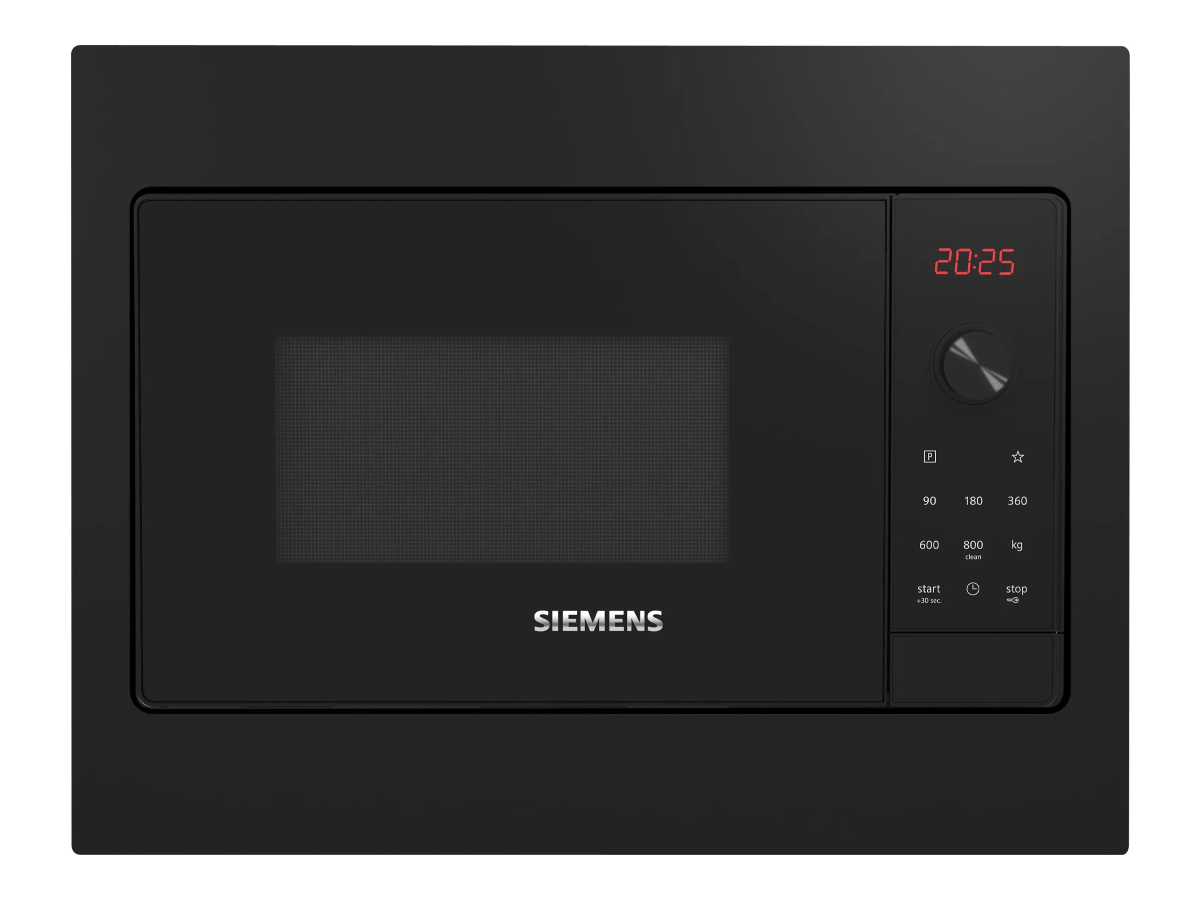 Siemens iQ300 BF523LMB3 - Mikrobølgeovn - til indbygning - 20 liter - 800 W - sort